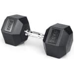 ZEUZ Hexa Dumbbell 1 Stuk 20 KG - Hexagon Gewichten - Krachttraining Dumbell geschikt voor CrossFit & Fitness