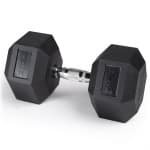ZEUZ Hexa Dumbbell 1 Stuk 32,5 KG - Hexagon Gewichten - Krachttraining Dumbell geschikt voor CrossFit & Fitness