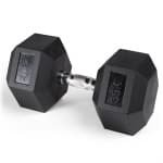 ZEUZ Hexa Dumbbell 1 Stuk 35 KG - Hexagon Gewichten - Krachttraining Dumbell geschikt voor CrossFit & Fitness