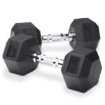 ZEUZ Hexa Dumbbells Set 2 x 10 KG - Dumbell - Hexagon Gewichten Dumbbellset - CrossFit, Fitness & Krachttraining Dumbellset