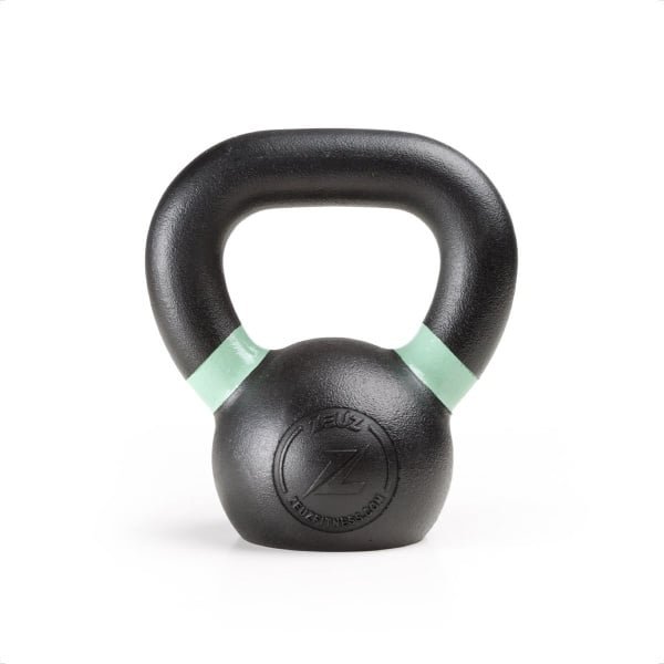 ZEUZ Kettlebell 4 KG - Gewichten voor Fitness & CrossFit - Conditie & Krachttraining - Gietijzer - Lichtgroen