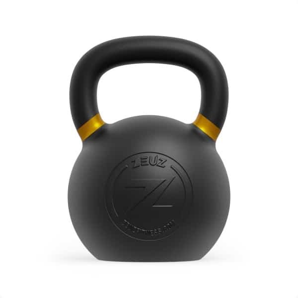 ZEUZ Kettlebell 48 KG - Gewichten voor Fitness & CrossFit - Conditie & Krachttraining - Gietijzer - Goud