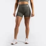 ZEUZ Korte Sport Legging Dames High Waist - Sportkleding & Sportlegging Squat Proof voor Fitness & Crossfit - Hardloopbroek, Yoga Broek - 70% Nylon & 30% Elastaan - Groen - Maat XS