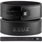 ZEUZ Leren Powerliftriem voor Gewichtheffen, Fitness, CrossFit & Powerlift Riem - Lifting Belt Fast Clip Heren & Dames - Suede Binnenkant - Zwart - Maat XS