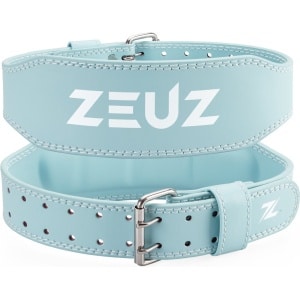 ZEUZ Lifting Belt voor Fitness & CrossFit - Gewichthefriem - Powerlift & Gewichtheffen Riem - Blauw - Maat M