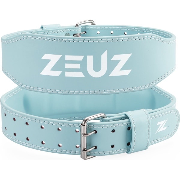 ZEUZ Lifting Belt voor Fitness & CrossFit - Gewichthefriem - Powerlift & Gewichtheffen Riem - Blauw - Maat M