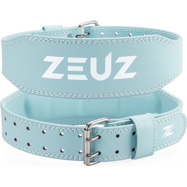 ZEUZ Lifting Belt voor Fitness & CrossFit - Gewichthefriem - Powerlift & Gewichtheffen Riem - Blauw - Maat XL