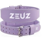 ZEUZ Lifting Belt voor Fitness & CrossFit - Gewichthefriem - Powerlift & Gewichtheffen Riem - Paars - Maat L