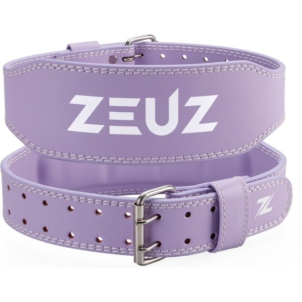 ZEUZ Lifting Belt voor Fitness & CrossFit - Gewichthefriem - Powerlift & Gewichtheffen Riem - Paars - Maat M