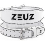 ZEUZ Lifting Belt voor Fitness & CrossFit - Gewichthefriem - Powerlift & Gewichtheffen Riem - Wit - Maat M