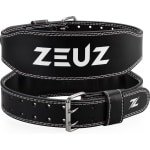 ZEUZ Lifting Belt voor Fitness & CrossFit - Gewichthefriem - Powerlift & Gewichtheffen Riem - Zwart - Maat XL