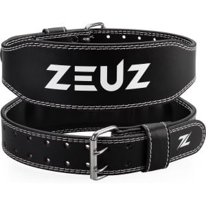 ZEUZ Lifting Belt voor Fitness & CrossFit - Gewichthefriem - Powerlift & Gewichtheffen Riem - Zwart - Maat XL