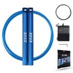 ZEUZ Professioneel Springtouw voor CrossFit & Fitness - Verstelbaar - Speed Rope - Volwassenen - Marine Blauw