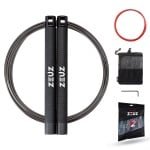 ZEUZ Professioneel Springtouw voor CrossFit & Fitness - Verstelbaar - Speed Rope - Volwassenen - Zwart