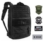 ZEUZ Rucking Backpack - Rugtas Training voor Fitness, CrossFit, Kracht & Conditie Training - Geschikt voor ZEUZ Gewicht Platen tot 30 KG - Zwart