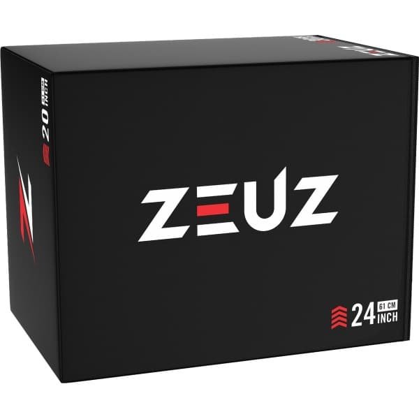 ZEUZ Soft Plyo Box - Zachte Box Jump voor Fitness & CrossFit - 3 Hoogtes in 51, 61 & 76 CM - 20, 24, 30 Inch