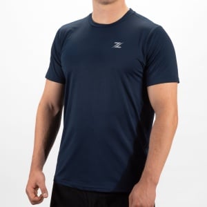 ZEUZ Sport T-Shirt Heren - Sportkleding Man - Fitnesskleding - Jongens Kleding voor Fitness, CrossFit & Gym - Marineblauw - Maat XXL
