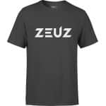 ZEUZ Sport T-Shirt Unisex - Sportkleding Man & Vrouw - Fitnesskleding Heren & Dames - Jongens & Dames Kleding voor Fitness, CrossFit & Gym - Maat XL - Donkergrijs