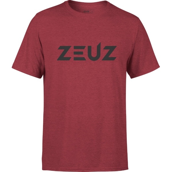 ZEUZ Sport T-Shirt Unisex - Sportkleding Man & Vrouw - Fitnesskleding Heren & Dames - Jongens & Dames Kleding voor Fitness, CrossFit & Gym - Maat S - Rood