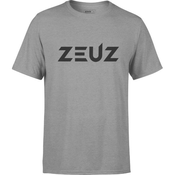 ZEUZ Sport T-Shirt Unisex - Sportkleding Man & Vrouw - Fitnesskleding Heren & Dames - Jongens & Dames Kleding voor Fitness, CrossFit & Gym - Maat XS - Grijs