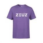 ZEUZ Sport T-Shirt Unisex - Sportkleding Man & Vrouw - Fitnesskleding Heren & Dames - Jongens & Dames Kleding voor Fitness, CrossFit & Gym - Maat XS - Paars