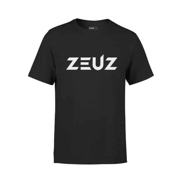 ZEUZ Sport T-Shirt Unisex - Sportkleding Man & Vrouw - Fitnesskleding Heren & Dames - Kleding voor Fitness, CrossFit & Gym - Maat L - Zwart