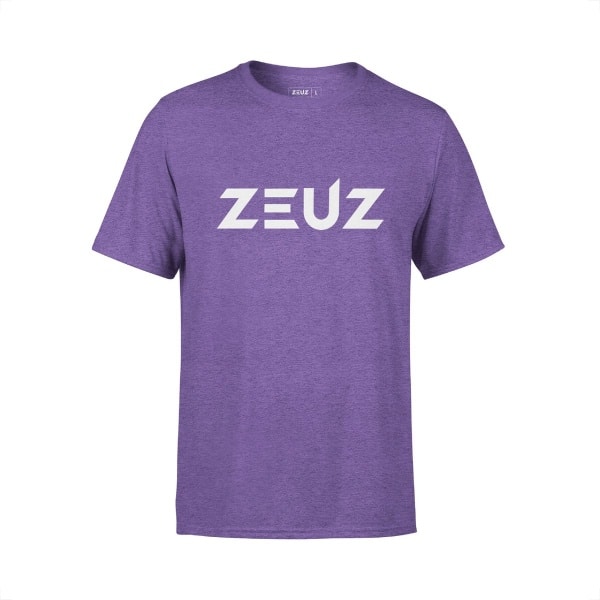 ZEUZ Sport T-Shirt Unisex - Sportkleding Man & Vrouw - Fitnesskleding Heren & Dames - Kleding voor Fitness, CrossFit & Gym - Maat S - Paars