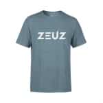 ZEUZ Sport T-Shirt Unisex - Sportkleding Man & Vrouw - Fitnesskleding Heren & Dames - Kleding voor Fitness, CrossFit & Gym - Maat XXL - Denim