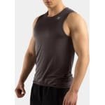 ZEUZ Sport Tanktop Heren - Sportkleding Man - Fitnesskleding - Jongens Kleding voor Fitness, CrossFit & Gym - Houtskool Bruin - Maat XXL