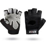 ZEUZ Sport & Fitness Handschoenen Dames & Heren - Gloves voor Krachttraining & CrossFit - Grijs & Zwart - Gloves voor meer grip en bescherming tegen blaren & eelt - Maat XS