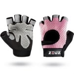 ZEUZ Sport & Fitness Handschoenen Dames - voor Krachttraining, Gym & CrossFit Training - Roze & Zwart - Gloves voor meer grip en bescherming tegen blaren & eelt - Maat XS