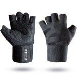 ZEUZ Sport & Fitness Handschoenen Heren & Dames - Krachttraining Artikelen - Geschikt voor Gym & CrossFit Training - Zwart - Maat L