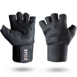 ZEUZ Sport & Fitness Handschoenen Heren & Dames - Krachttraining Artikelen - Geschikt voor Gym & CrossFit Training - Zwart - Maat M