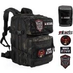 ZEUZ Tactical Rugzak Dames & Heren voor Fitness & CrossFit - Backpack - Sporttas - Militaire Army Bag - Sport Tas - 25 Liter - Camo Zwart