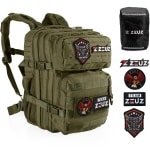 ZEUZ Tactical Rugzak Dames & Heren voor Fitness & CrossFit - Backpack - Sporttas - Militaire Army Bag - Sport Tas - 25 Liter - Groen