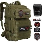 ZEUZ Tactical Rugzak Dames & Heren voor Fitness & CrossFit - Backpack - Sporttas - Militaire Army Bag - Sport Tas - 45 Liter - Groen
