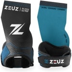 ZEUZ Ultra No Chalk Plus Fingerless Grips voor Fitness & CrossFit - Sport Handschoenen - Turnen - Gymnastics - Blauw & Zwart - Maat M