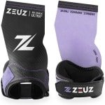 ZEUZ Ultra No Chalk Plus Fingerless Grips voor Fitness & CrossFit - Sport Handschoenen - Turnen - Gymnastics - Lila & Zwart - Maat XL