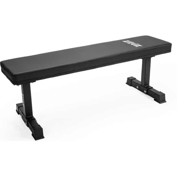 ZEUZ Vlakke Halterbank voor Fitness & CrossFit - Flat Bench - Fitnessbank & Trainingsbank - Bench Press - Draagkracht 310 KG Zwart