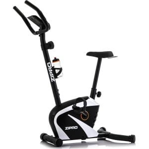 Zipro Beat RS Hometrainer Magnetische Fiets, Hartslagsensoren, Gemakkelijk te transporteren, Antislippedalen, Flessenhouder, Homegym, Stabiele structuur, Max. gebruikersgewicht 120 kg, zwart en wit