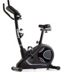 Zipro Flame WM Hometrainer Elektromagnetische Fiets, Hartslagsensoren, Gemakkelijk te transporteren, Antislippedalen, Flessenhouder, Homegym, Stabiele structuur, Max. gebruikersgewicht 150 kg, zwart en pastel