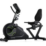 Zipro iConsole+ Glow Hometrainer Elektromagnetische Fiets, Hartslagsensoren, Gemakkelijk te transporteren, Antislippedalen, Flessenhouder, Homegym, Stabiele structuur, Max. gebruikersgewicht 150 kg, grijs en groen