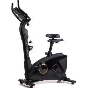 Zipro iConsole+ Rook Gold Hometrainer Elektromagnetische Fiets, Hartslagsensoren, Gemakkelijk te transporteren, Antislippedalen, Flessenhouder, Homegym, Stabiele structuur, Max. gebruikersgewicht 150 kg, zwart en goud
