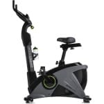 Zipro iConsole+ Rook Hometrainer Elektromagnetische Fiets, Hartslagsensoren, Gemakkelijk te transporteren, Antislippedalen, Flessenhouder, Homegym, Stabiele structuur, Max. gebruikersgewicht 150 kg, grijs en groen