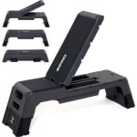 Zipro® Aerobic Step - Stepbank - Verstelbare Stepbankje - Trainingsbank - Anti-Slip - Verstelbare rugleuningpositie - Geschikt voor Fitness, Pilates, CrossFit & Functional Training - Duurzaam en Comfortabel