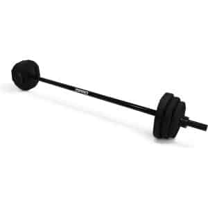 Zipro® Body Pump Black Verstelbare Barbell 20kg - Halterstang Omvormbaar - Gewichtenstang- Geschikt voor Fitness, CrossFit & Functional Training - Voor Beginners en Professionele sporters - Zwart