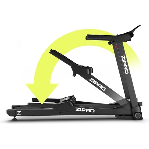 Zipro® Ramble Elektrische Loopband 1-16 km/h - Wandelband - Cardiotraining - LED-display - 12 Programma's - Eenvoudig opvouwen naar een verticale positie - Nauwkeurige gegevensmeting - Hartslagmeting