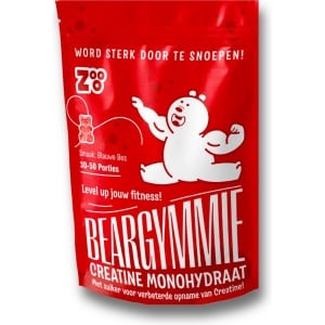Zooo Nutrition - Creatine - Creatine monohydraat - Voedingssupplement - Geen Poeder nodig - 150 beertjes (30-50 doseringen) - Vegan - Blauwe Bes(te)