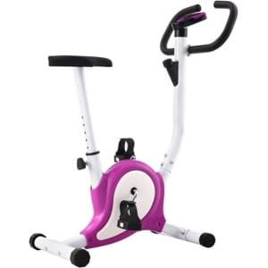 vidaXL - Hometrainer - met - bandweerstand - paars
