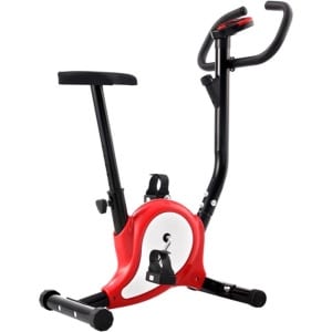 vidaXL - Hometrainer - met - bandweerstand - rood
